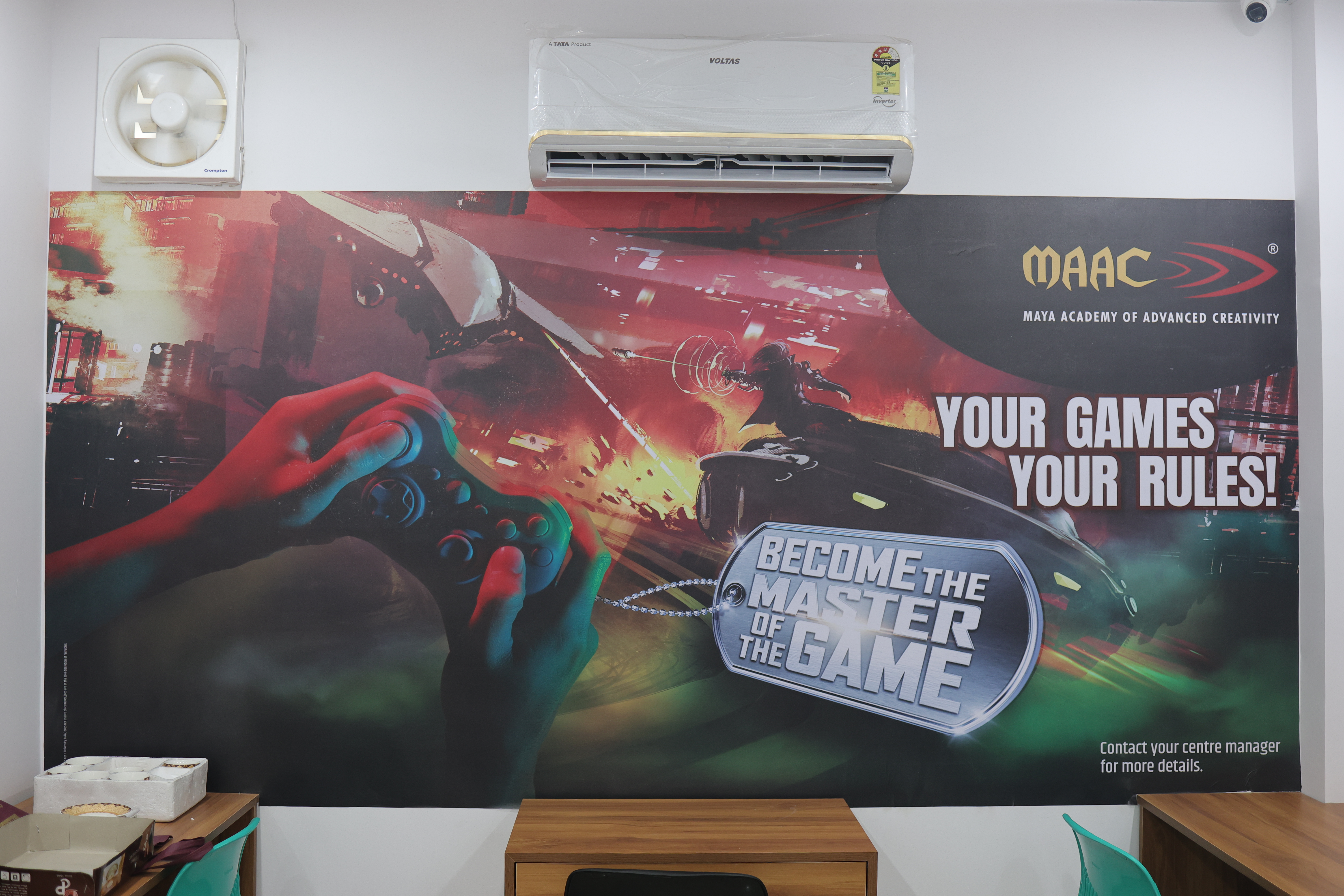 High-end 3D animation workstations in MAAC Ghaziabad RDC computer lab