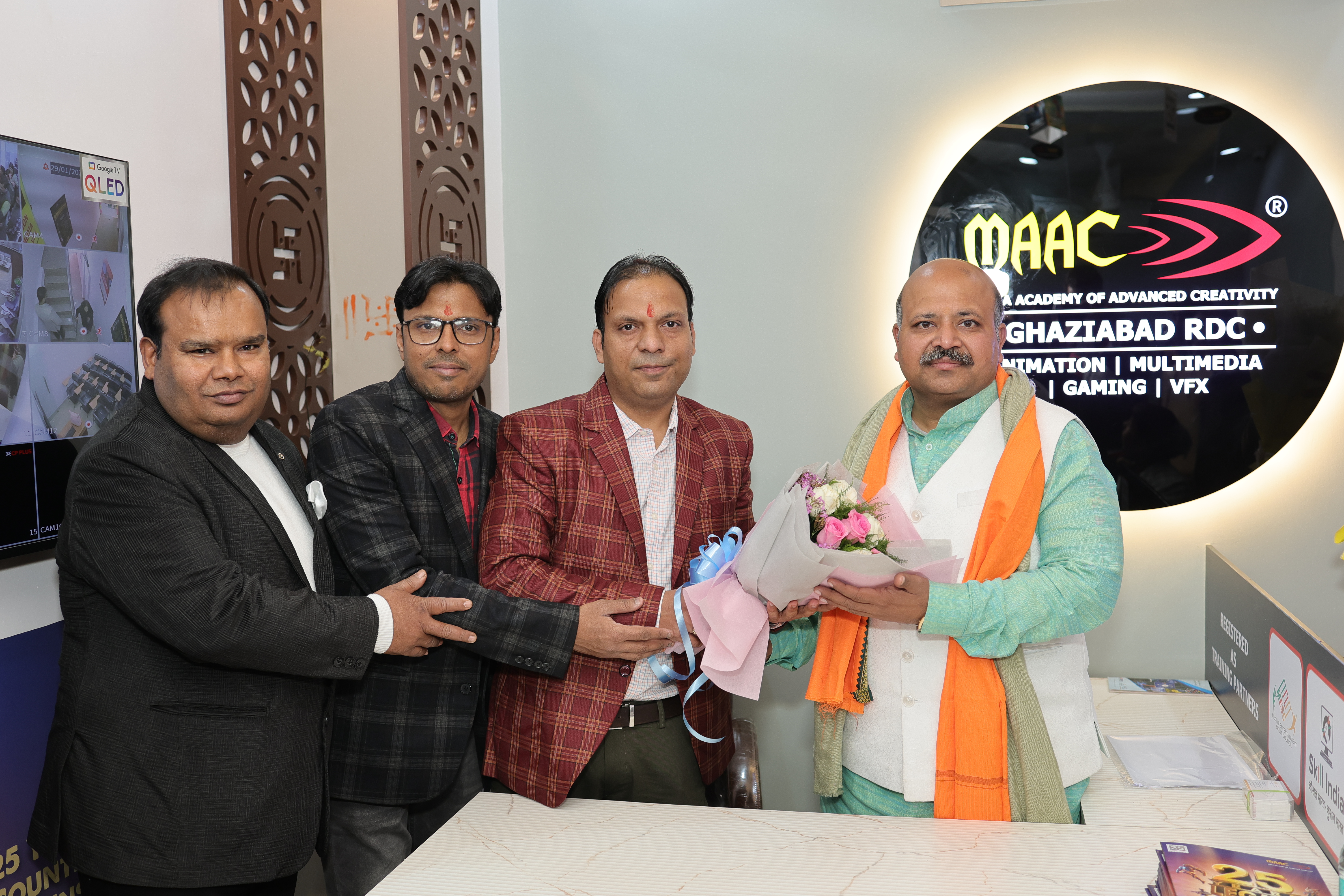 MAAC Ghaziabad RDC students receiving Creative Plus Awards at annual ceremony