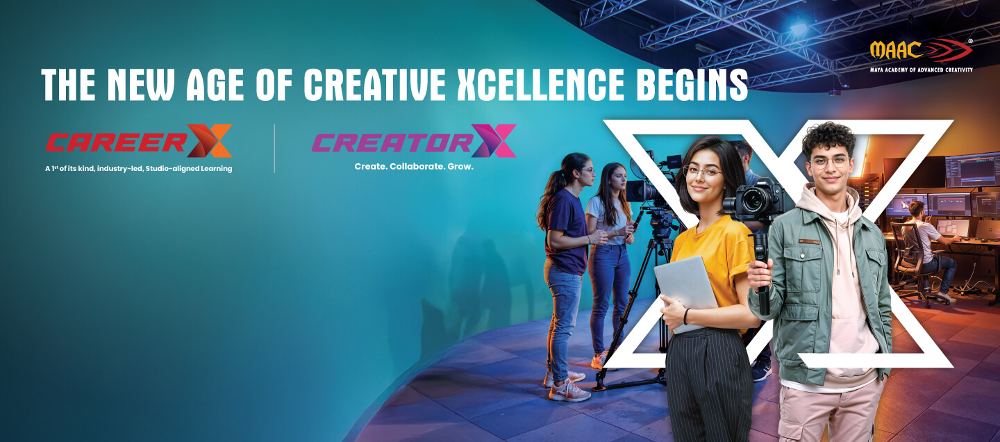 VFX artist working on digital effects at MAAC Ghaziabad